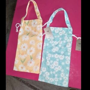 Floral Print Wine Bags